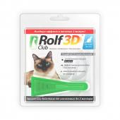 Rolf club 3D капли на холку от блох и клещей для кошек весом менее 4 кг